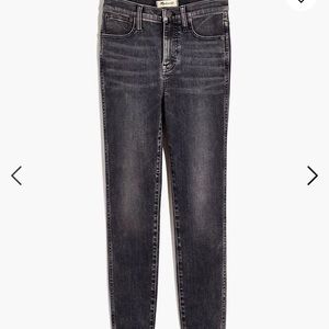 Madewell 10" High-Rise Skinny Crop Jeans in Oakwood Wash 28